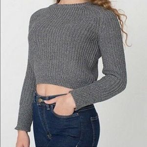 American Apparel Cropped Fisherman Sweater